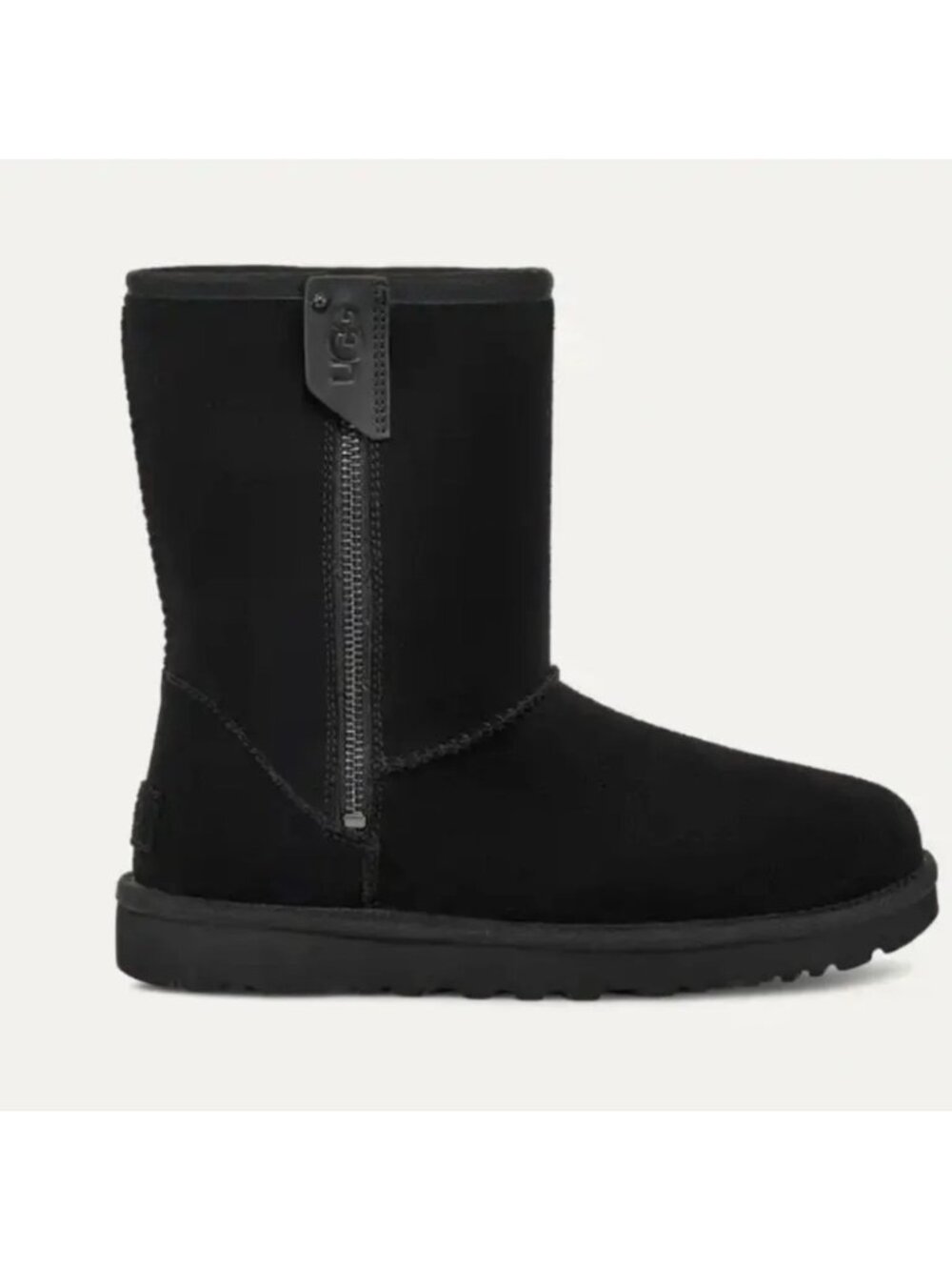 NEW UGG Classic Short Bailey Zip Boots Cozy Shearling Suede Outdoors Womens 10
